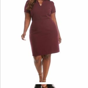 Limited wine tasting scuba crepe midi dress 16